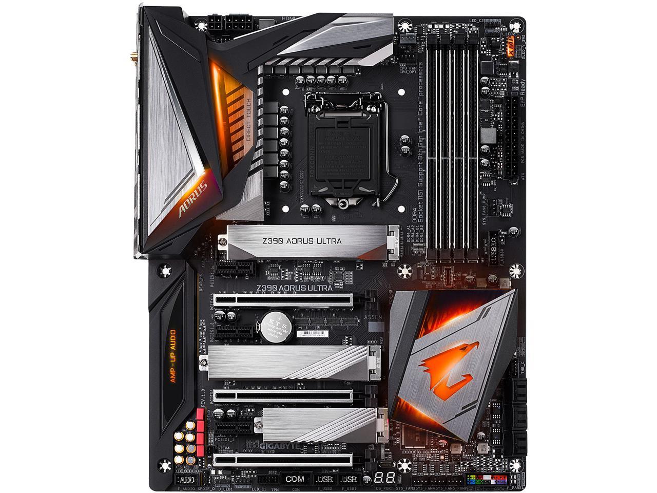 GIGABYTE Z390 AORUS ULTRA LGA 1151 (300 Series) Intel Z390 SATA 6Gb/s ATX Intel Motherboard