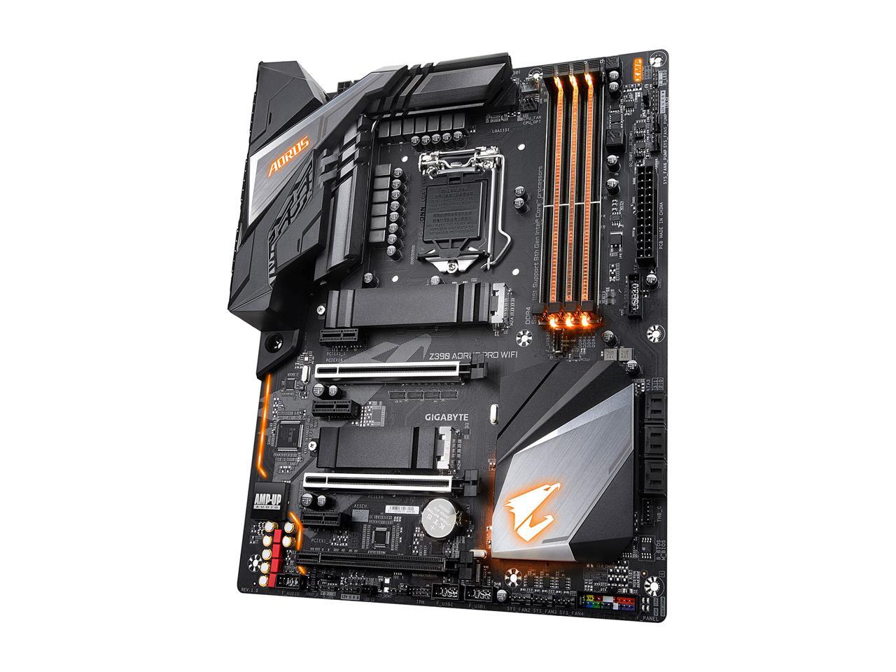 GIGABYTE Z390 AORUS PRO WIFI LGA 1151 (300 Series) Intel Z390 SATA 6Gb/s ATX Intel Motherboard