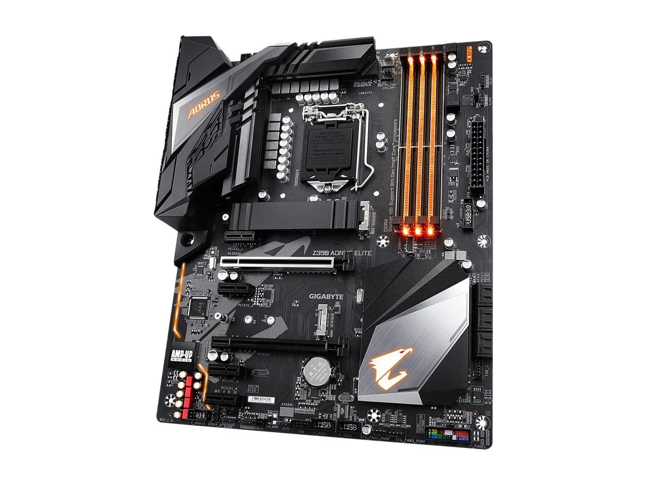 GIGABYTE Z390 AORUS ELITE LGA 1151 (300 Series) Intel Z390 SATA 6Gb/s ATX Intel Motherboard