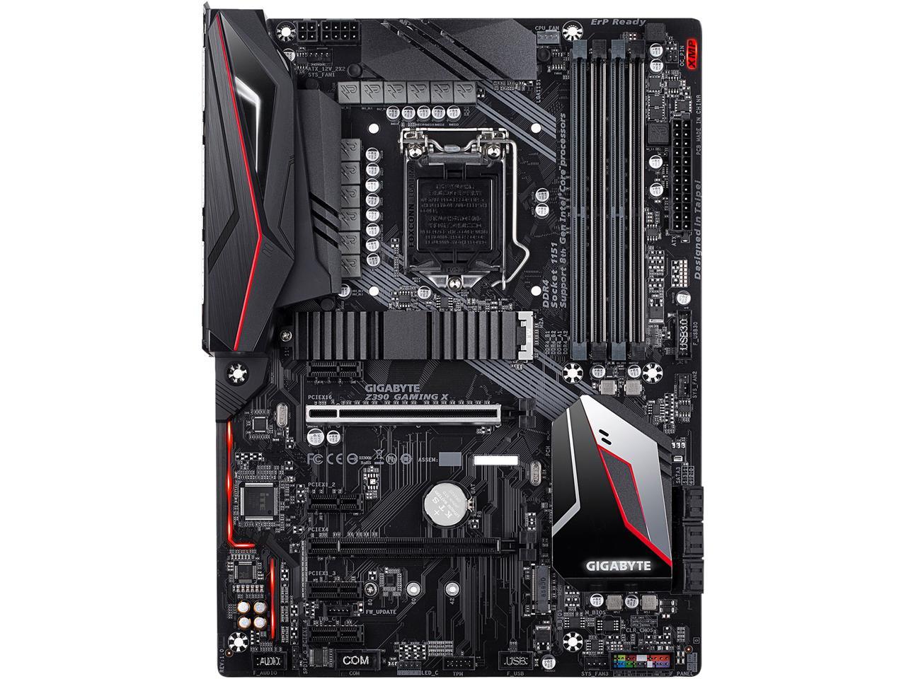 GIGABYTE Z390 GAMING X LGA 1151 (300 Series) Intel Z390 HDMI SATA 6Gb/s USB 3.1 ATX Intel Motherboard