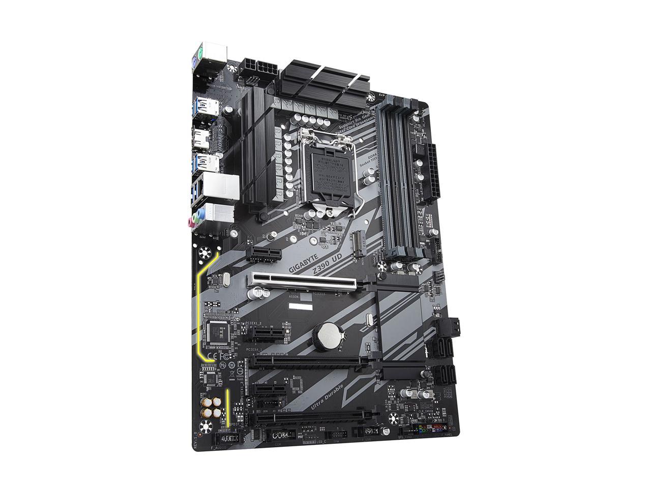 GIGABYTE Z390 UD LGA 1151 (300 Series) Intel Z390 SATA 6Gb/s ATX Intel Motherboard