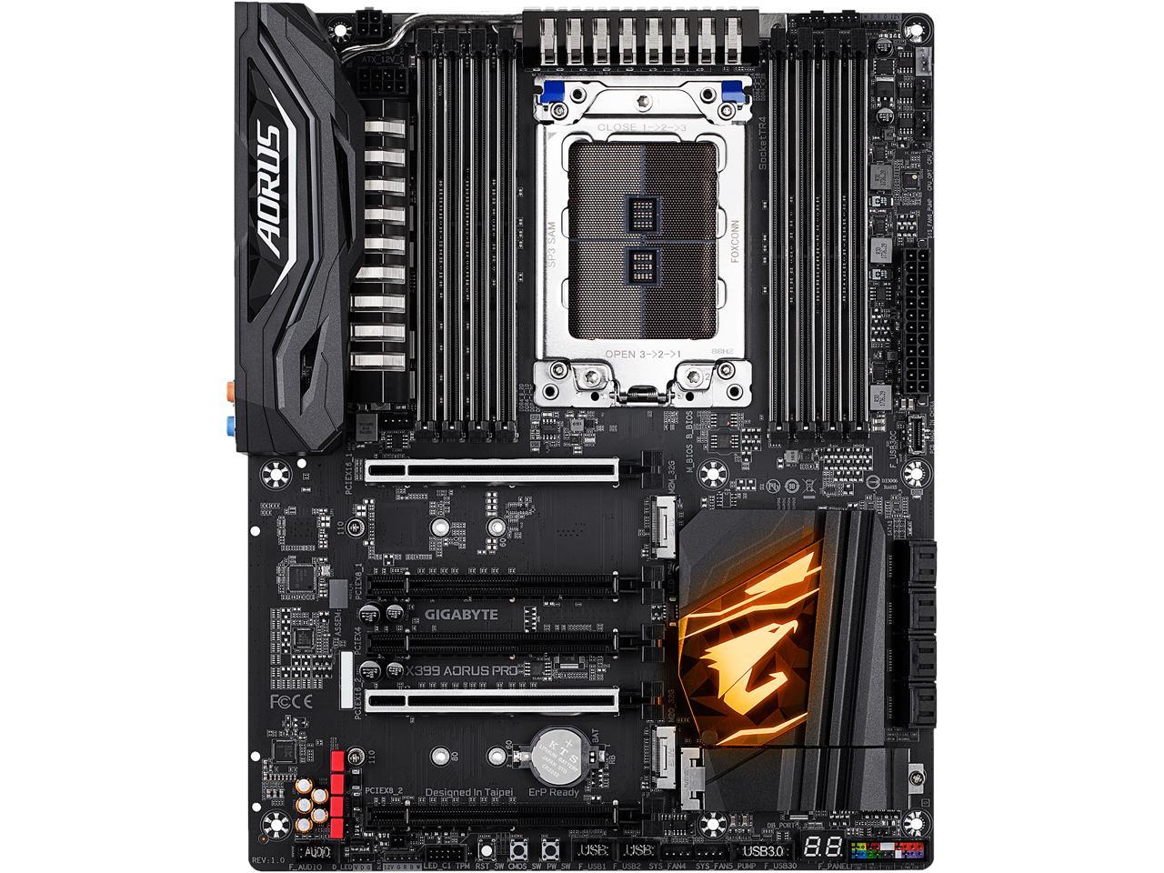 GIGABYTE X399 AORUS PRO sTR4 AMD X399 SATA 6Gb/s USB 3.1 ATX AMD Motherboard