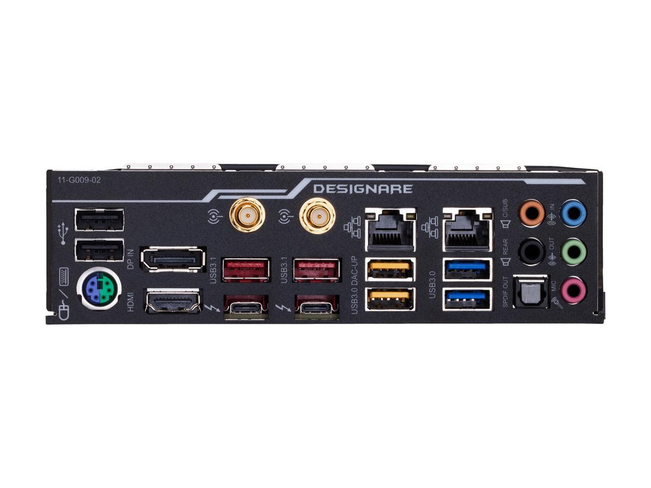 GIGABYTE Z390 DESIGNARE LGA 1151 (300 Series) Intel Z390 HDMI SATA 6Gb/s USB 3.1 ATX Intel Motherboard