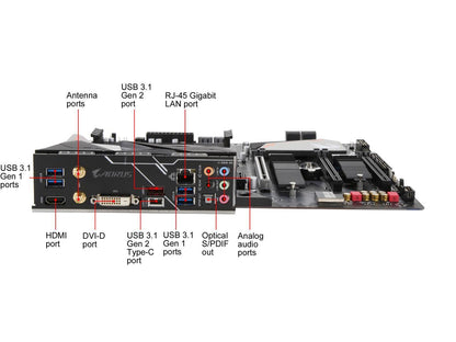 GIGABYTE B450 AORUS PRO WIFI AM4 AMD B450 SATA 6Gb/s USB 3.1 HDMI ATX AMD Motherboard