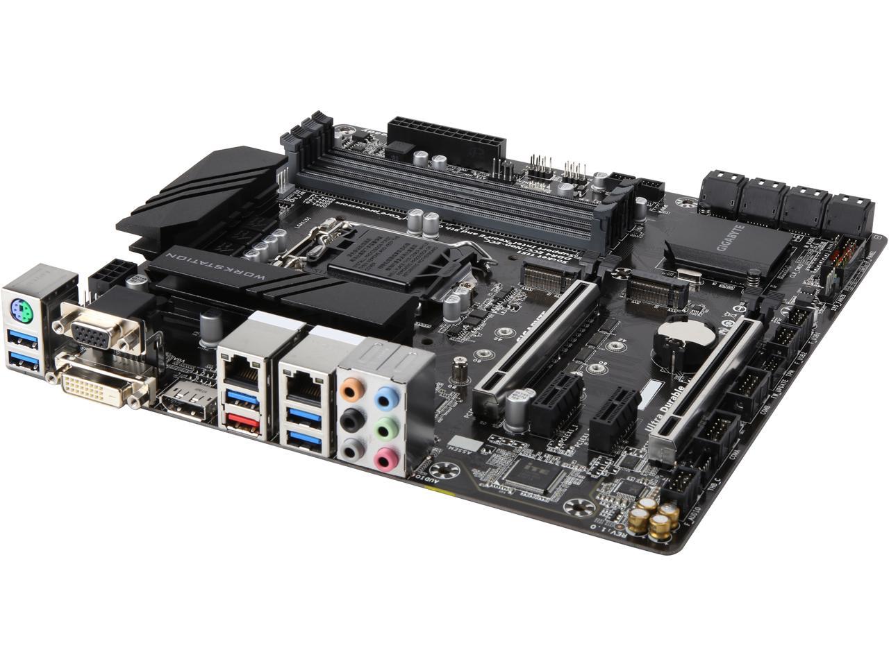 GIGABYTE C246M-WU4 LGA 1151 (300 Series) Intel C246 SATA 6Gb/s USB 3.1 Micro ATX Intel Motherboard