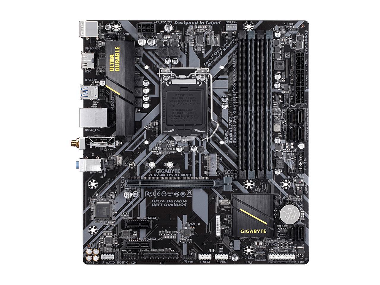 GIGABYTE B365M DS3H WIFI Micro ATX Intel Motherboard