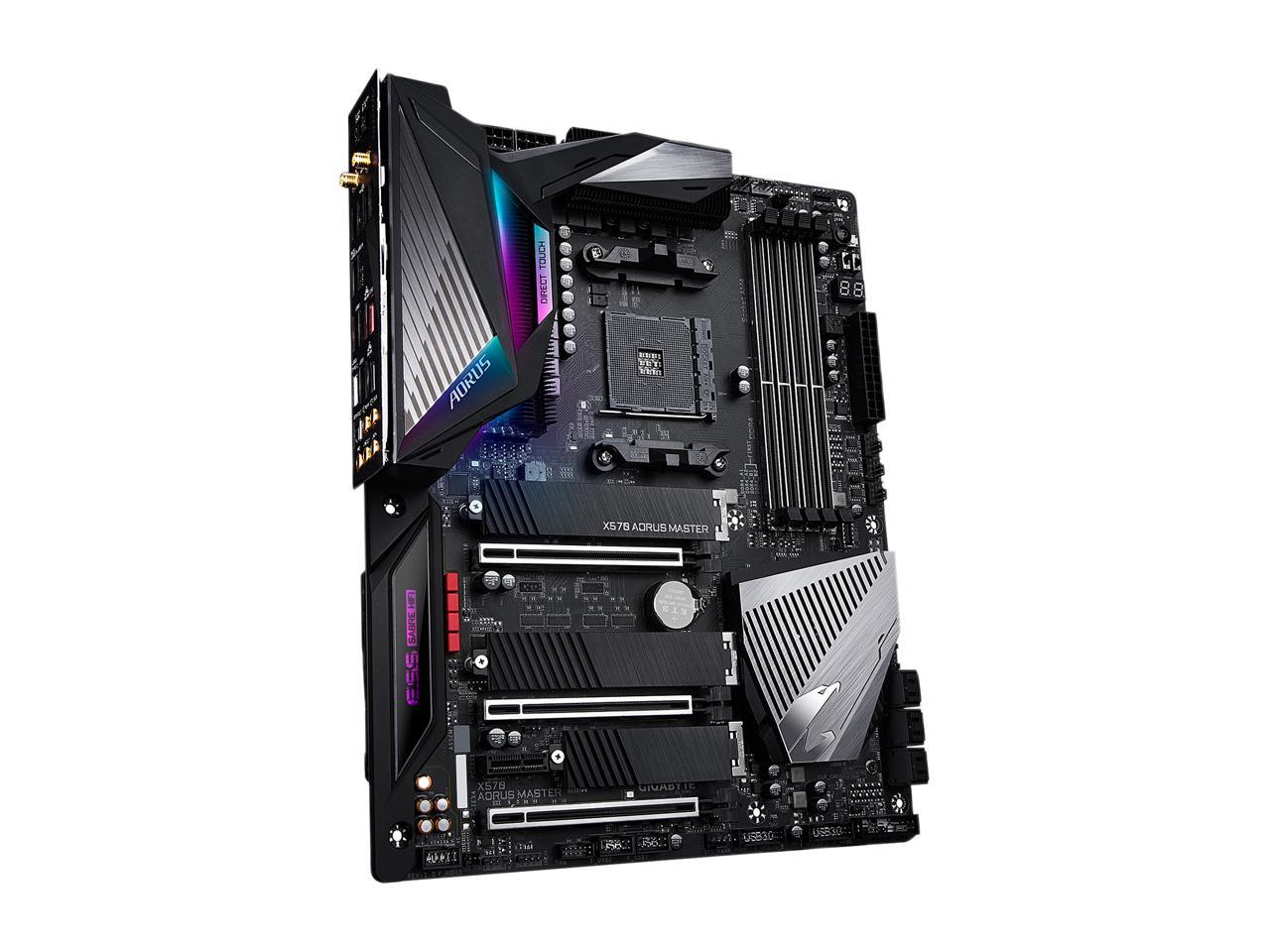 GIGABYTE X570 AORUS MASTER AMD Ryzen 3000 PCIe 4.0 SATA 6Gb/s USB 3.2 AMD X570 ATX Motherboard