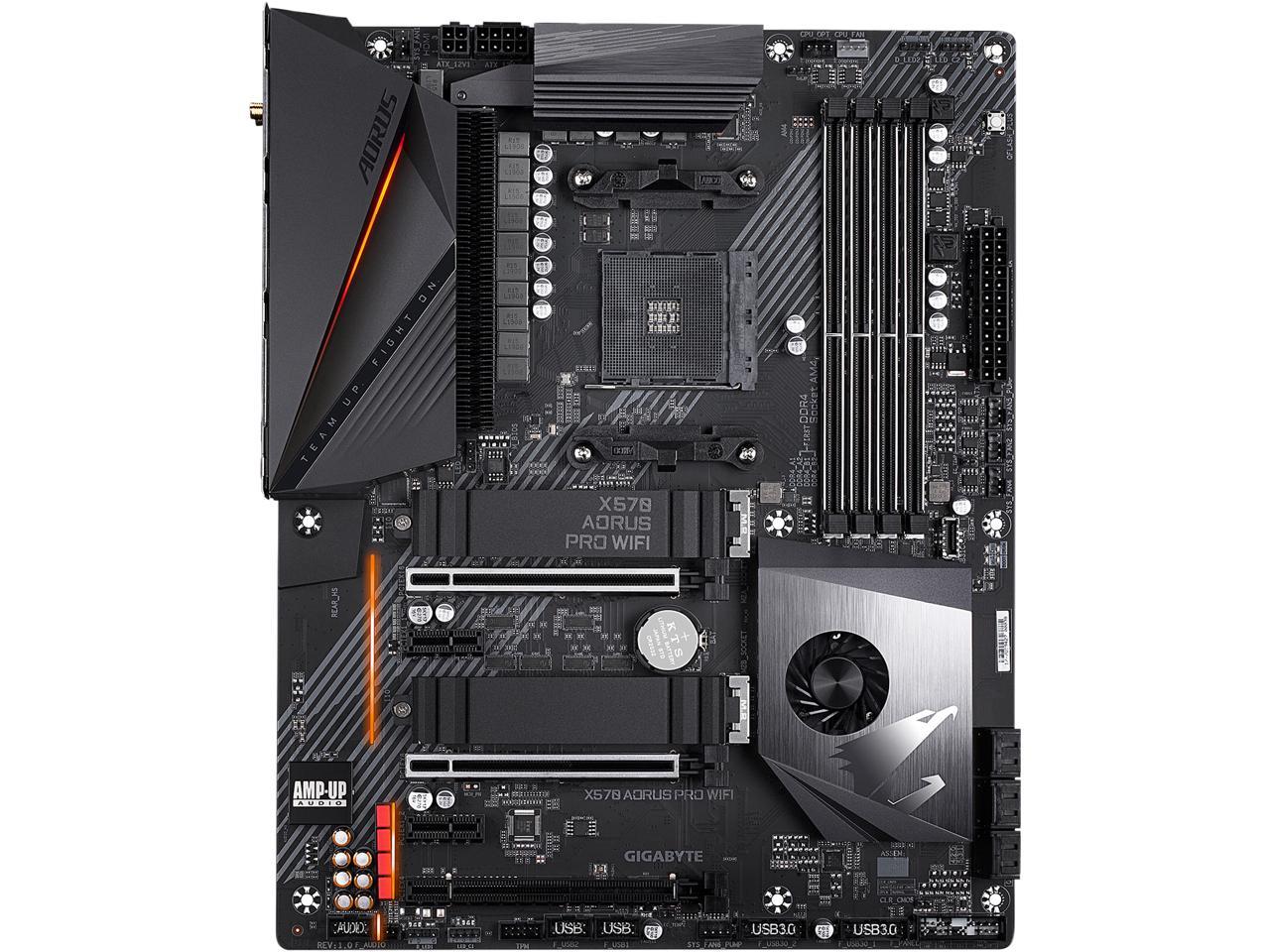 GIGABYTE X570 AORUS PRO WIFI AMD Ryzen 3000 PCIe 4.0 SATA 6Gb/s USB 3.2 AMD X570 ATX Motherboard