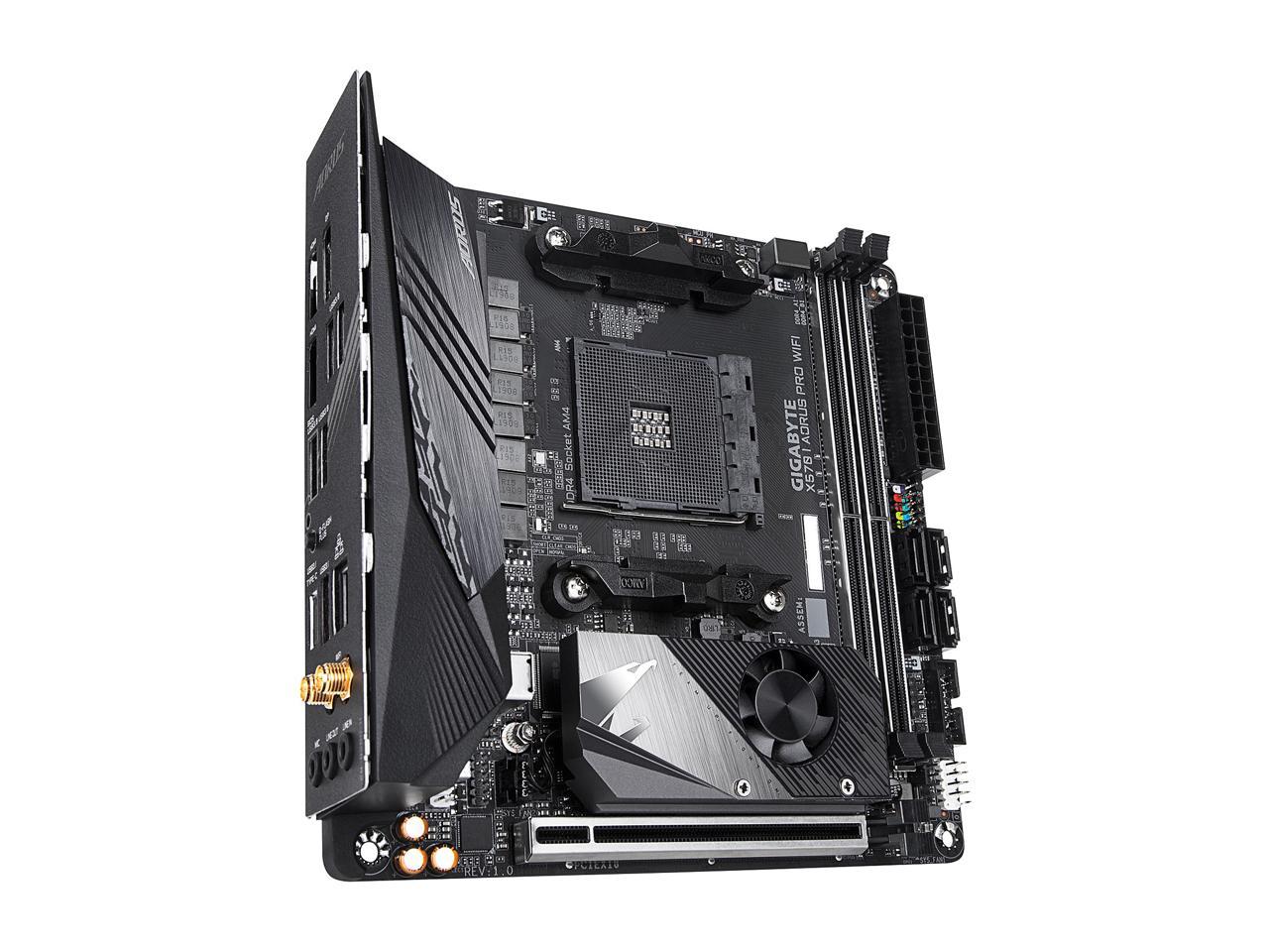 GIGABYTE X570 I AORUS PRO WIFI AMD Ryzen 3000 PCIe 4.0 SATA 6Gb/s USB 3.2 AMD X570 Mini-ITX Motherboard