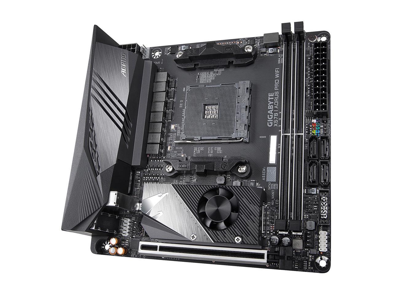 GIGABYTE X570 I AORUS PRO WIFI AMD Ryzen 3000 PCIe 4.0 SATA 6Gb/s USB 3.2 AMD X570 Mini-ITX Motherboard