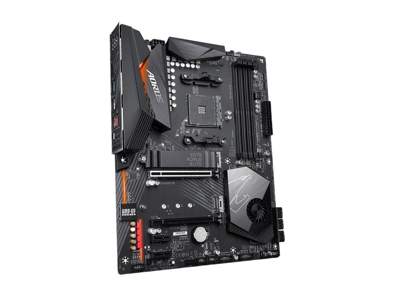 GIGABYTE X570 AORUS ELITE AMD Ryzen 3000 PCIe 4.0 SATA 6Gb/s USB 3.2 AMD X570 ATX Motherboard