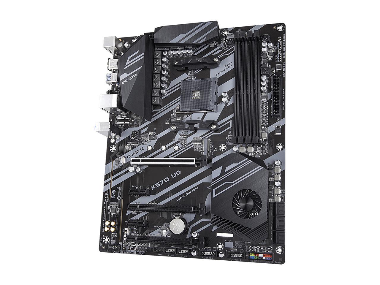 GIGABYTE X570 UD AMD Ryzen 3000 PCIe 4.0 SATA 6Gb/s USB 3.2 AMD X570 ATX Motherboard