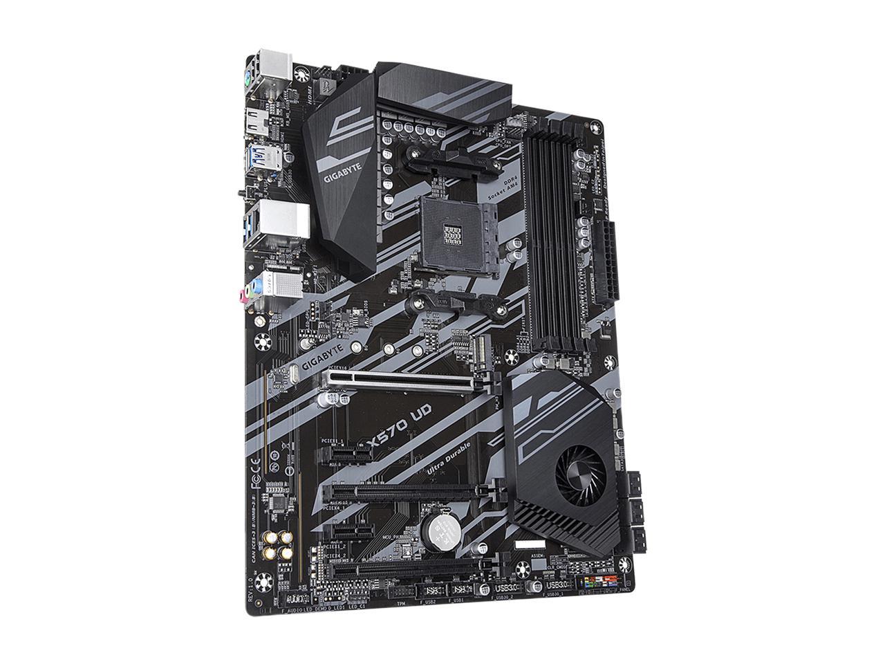GIGABYTE X570 UD AMD Ryzen 3000 PCIe 4.0 SATA 6Gb/s USB 3.2 AMD X570 ATX Motherboard