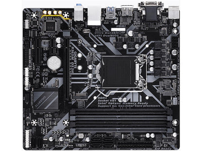 GIGABYTE B365M DS3H LGA 1151 (300 Series) Intel B365 SATA 6Gb/s Micro ATX Intel Motherboard