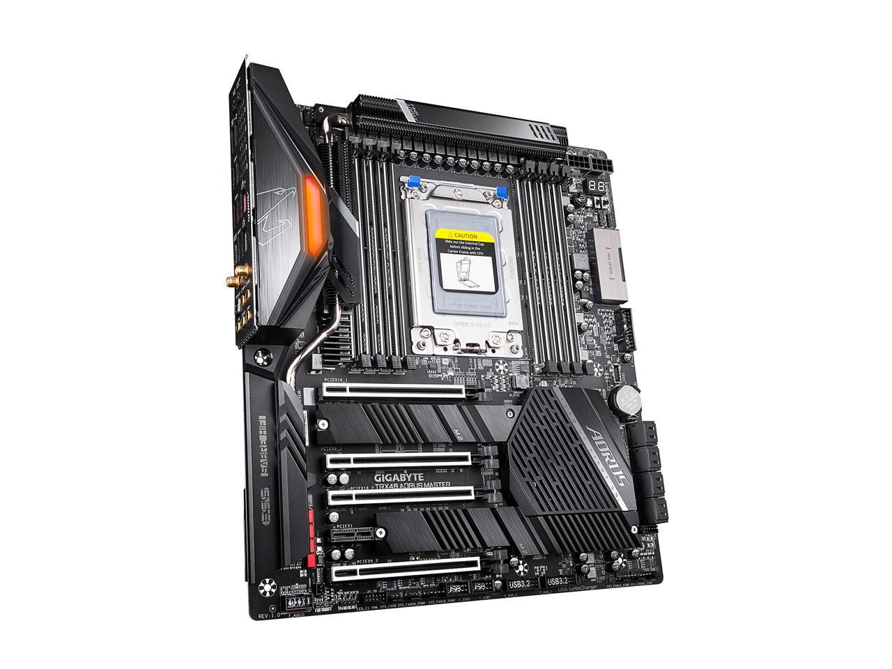 GIGABYTE TRX40 AORUS MASTER sTRX4 AMD TRX40 SATA 6Gb/s Extended ATX AMD Motherboard