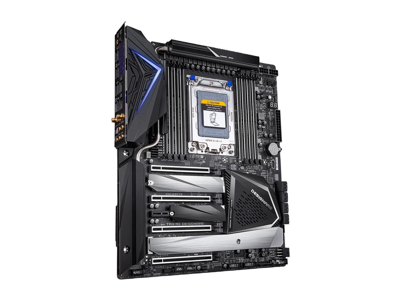 GIGABYTE TRX40 DESIGNARE sTRX4 AMD TRX40 SATA 6Gb/s XL ATX AMD Motherboard