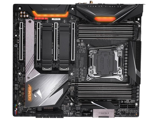 GIGABYTE X299X AORUS MASTER LGA 2066 Intel X299 SATA 6Gb/s Extended ATX Intel Motherboard