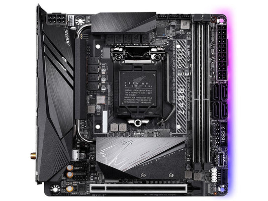 GIGABYTE Z490I AORUS ULTRA LGA 1200 Intel Z490 Mini-ITX Motherboard with Dual M.2, SATA 6Gb/s, USB 3.2 Gen 2, WIFI 6, 2.5 GbE LAN