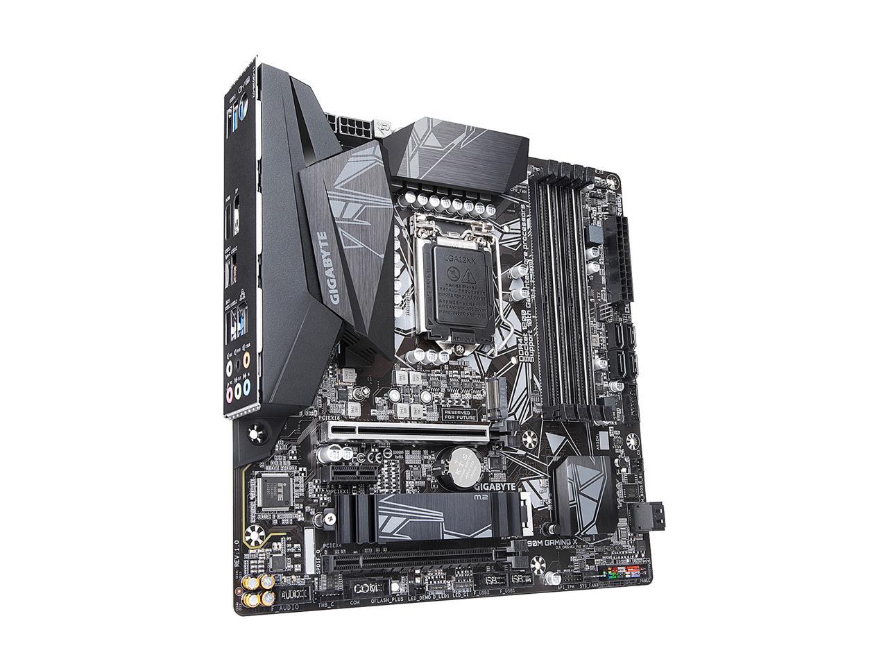 GIGABYTE Z490M GAMING X LGA 1200 Intel Z490 Micro-ATX Motherboard with M.2, SATA 6Gb/s, USB 3.2 Gen 2