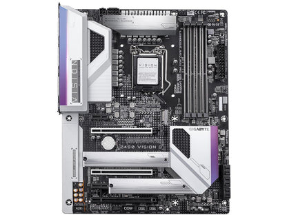 GIGABYTE Z490 VISION G LGA 1200 Intel Z490 ATX Motherboard with Dual M.2, SATA 6Gb/s, USB 3.2 Gen 2, 2.5 GbE LAN, SLI Support