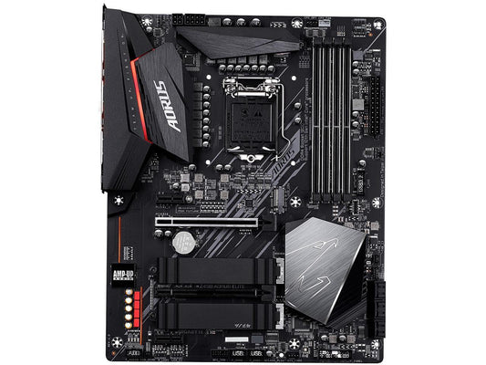 GIGABYTE Z490 AORUS ELITE LGA 1200 Intel Z490 ATX Motherboard with Dual M.2, SATA 6Gb/s, USB 3.2 Gen 2, 2.5 GbE LAN