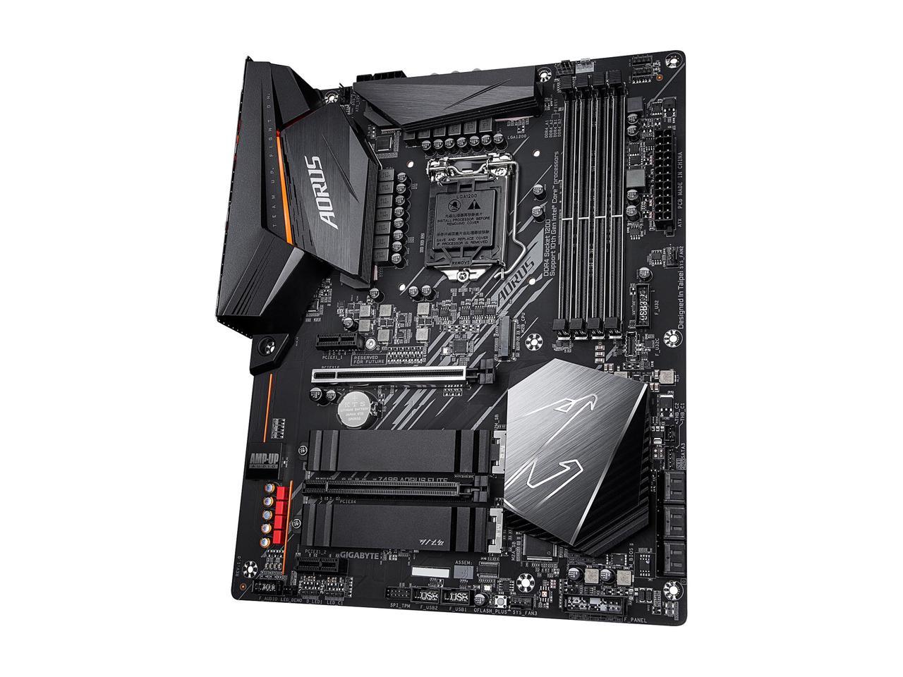GIGABYTE Z490 AORUS ELITE LGA 1200 Intel Z490 ATX Motherboard with Dual M.2, SATA 6Gb/s, USB 3.2 Gen 2, 2.5 GbE LAN