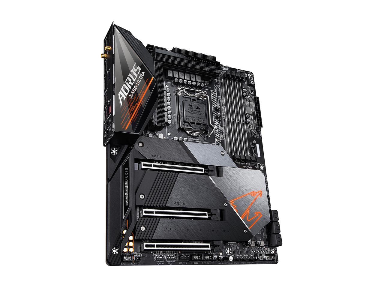 GIGABYTE Z490 AORUS ULTRA LGA 1200 Intel Z490 ATX Motherboard with Triple M.2, SATA 6Gb/s, USB 3.2 Gen 2, WIFI 6, 2.5 GbE LAN
