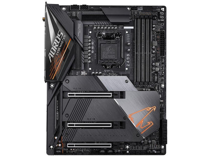 GIGABYTE Z490 AORUS MASTER LGA 1200 Intel Z490 ATX Motherboard with Triple M.2, SATA 6Gb/s, USB 3.2 Gen 2, WIFI 6, 2.5 GbE LAN