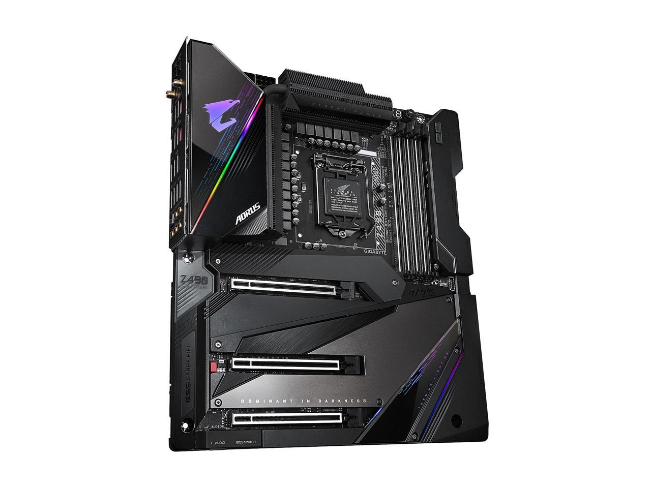 GIGABYTE Z490 AORUS XTREME LGA 1200 Intel Z490 E-ATX Motherboard with Triple M.2, SATA 6Gb/s, USB 3.2 Gen 2, WIFI 6, 10 GbE LAN, Dual Thunderbolt 3, ESSential USB DAC