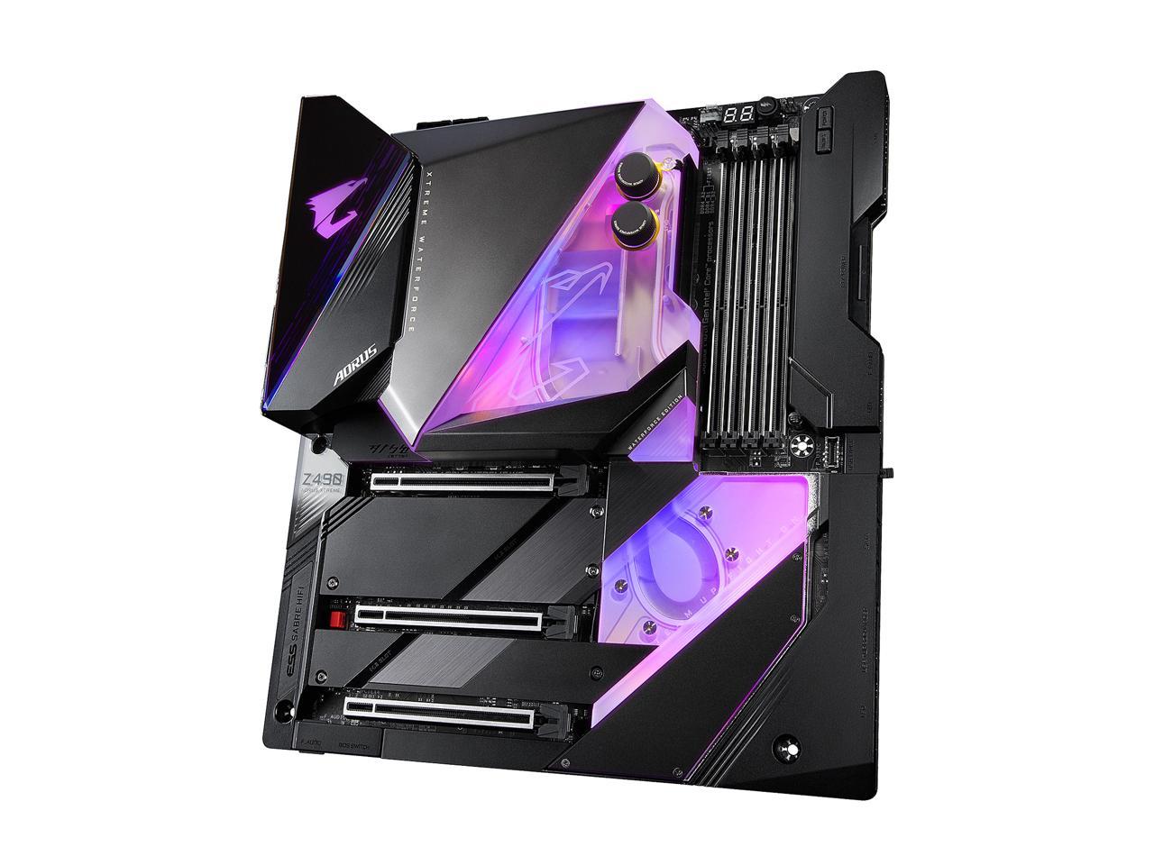 GIGABYTE Z490 AORUS XTREME WATERFORCE LGA 1200 Intel Z490 E-ATX Motherboard with Triple M.2, SATA 6Gb/s, USB 3.2 Gen 2, WIFI 6, 10 GbE LAN, Dual Thunderbolt 3, All-In-One Monoblock