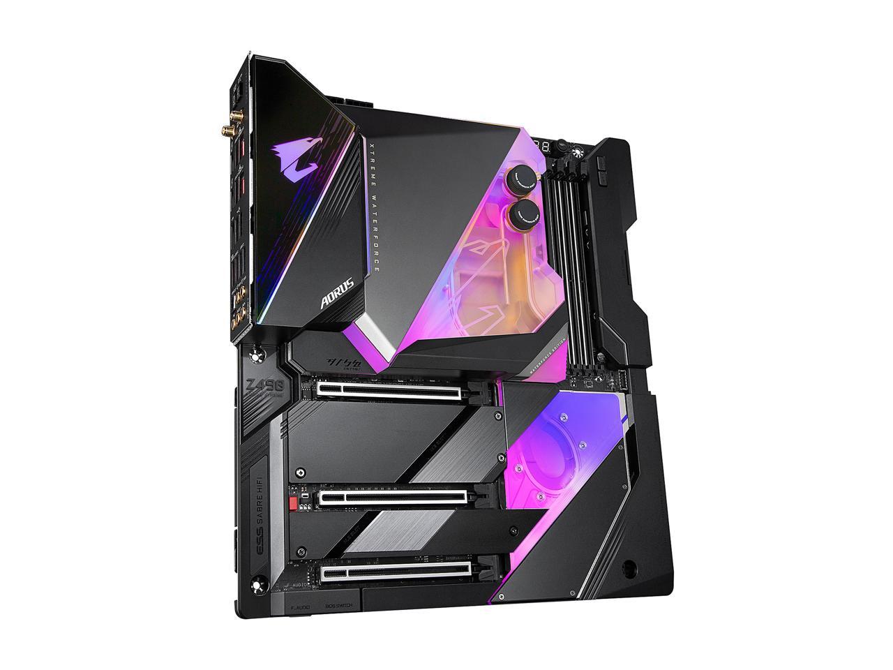 GIGABYTE Z490 AORUS XTREME WATERFORCE LGA 1200 Intel Z490 E-ATX Motherboard with Triple M.2, SATA 6Gb/s, USB 3.2 Gen 2, WIFI 6, 10 GbE LAN, Dual Thunderbolt 3, All-In-One Monoblock