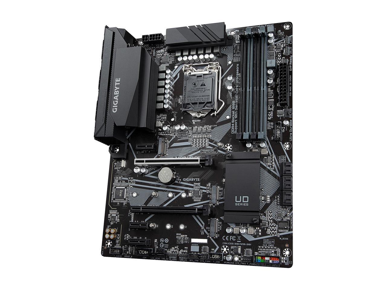 GIGABYTE Z490 UD AC LGA 1200 Intel Z490 ATX Motherboard with Dual M.2, SATA 6Gb/s, USB 3.2 Gen 2, Intel 802.11ac