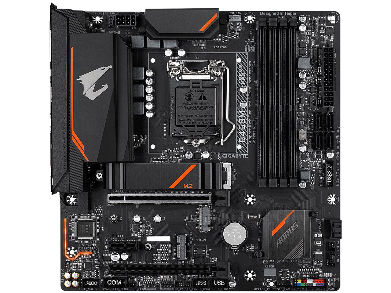 GIGABYTE B460M AORUS PRO LGA 1200 Intel B460 Micro-ATX Motherboard with Dual M.2, SATA 6Gb/s, USB 3.2 Gen 1