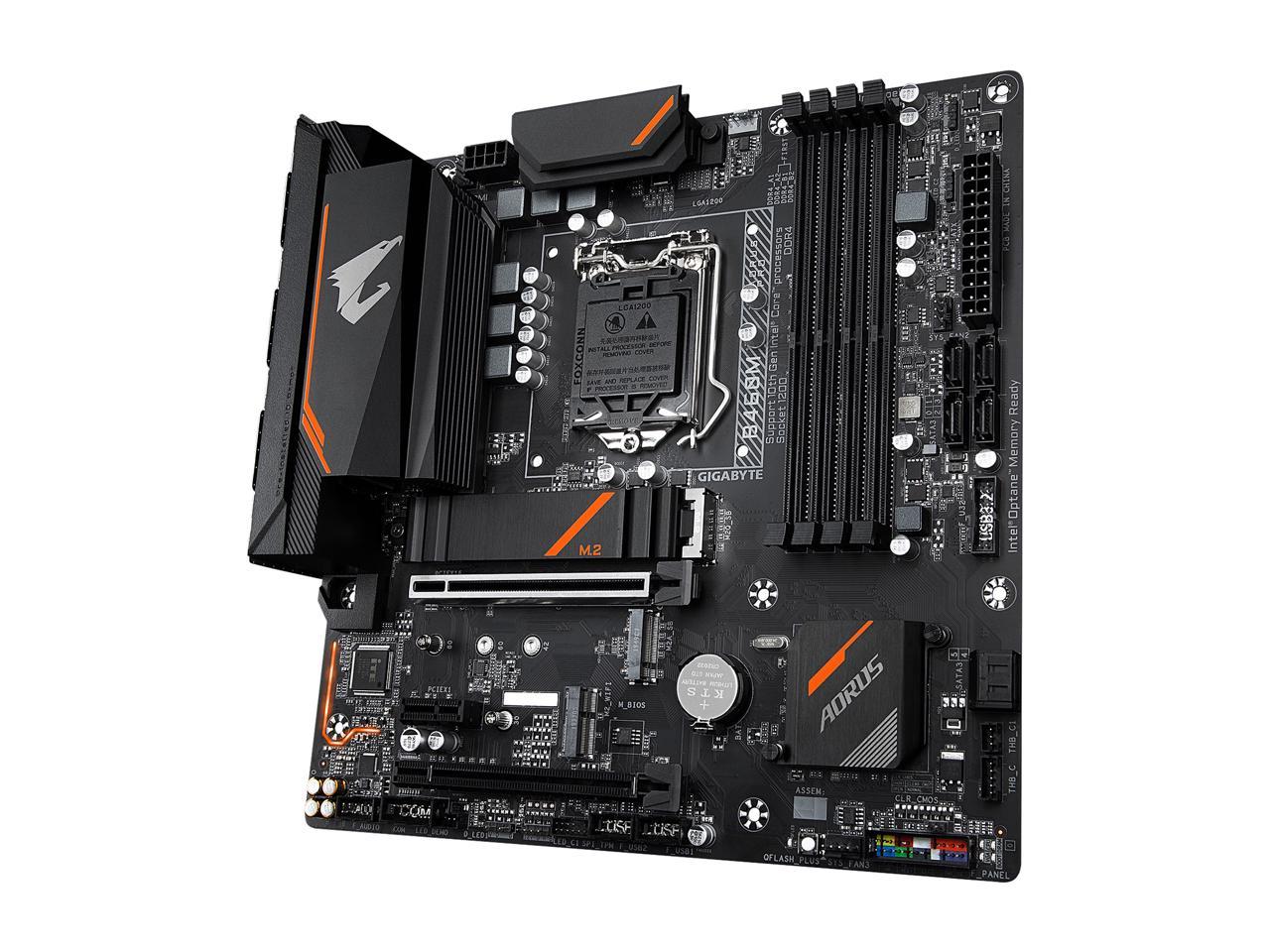 GIGABYTE B460M AORUS PRO LGA 1200 Intel B460 Micro-ATX Motherboard with Dual M.2, SATA 6Gb/s, USB 3.2 Gen 1
