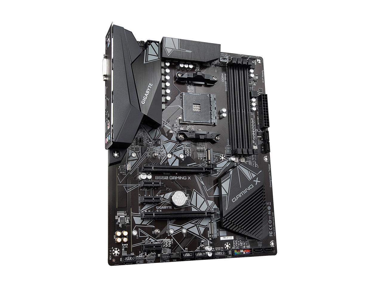 GIGABYTE B550 GAMING X AM4 AMD B550 ATX Motherboard with Dual M.2, SATA 6Gb/s, USB 3.2 Gen 2, PCIe 4.0
