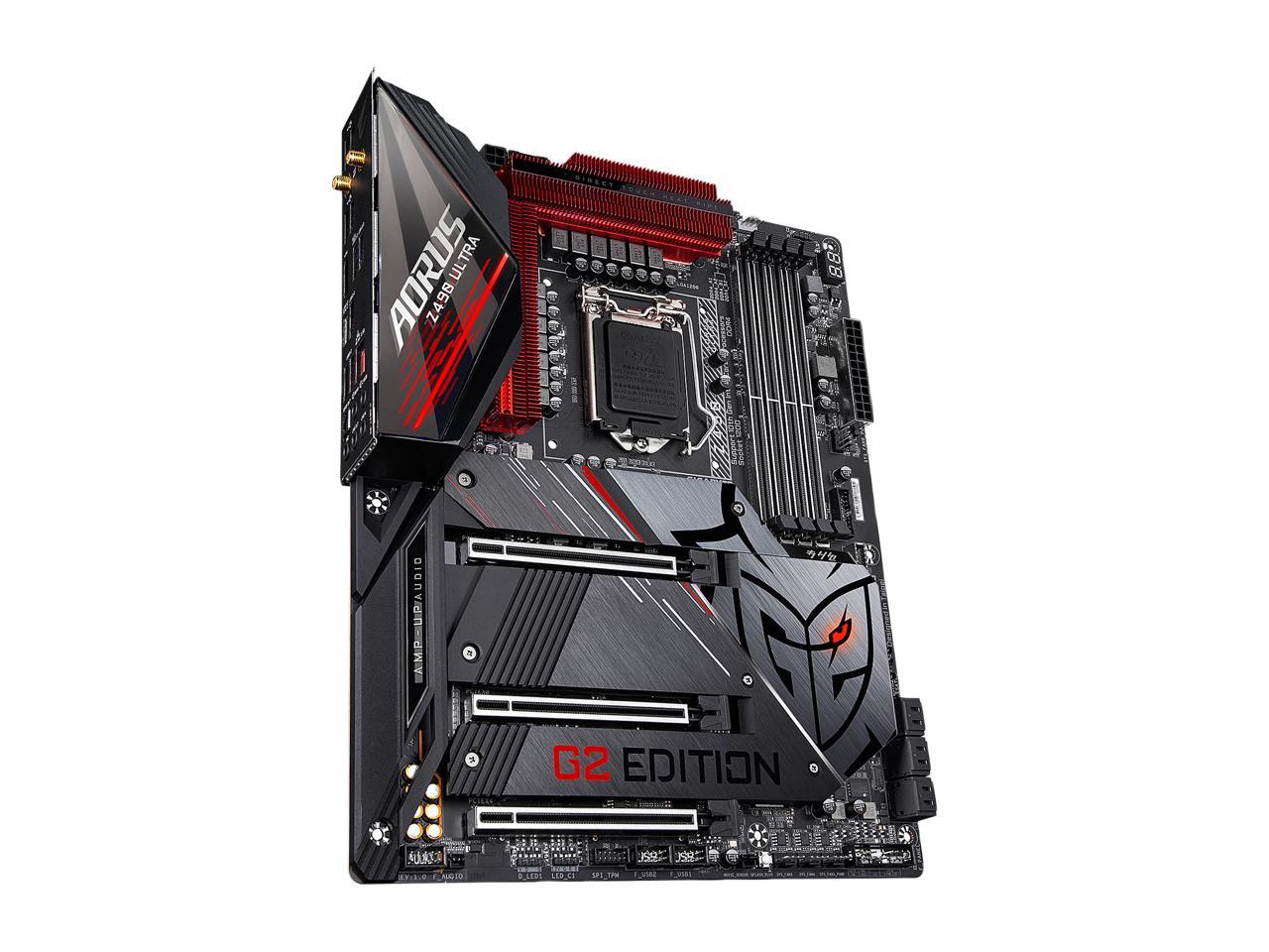 GIGABYTE Z490 AORUS ULTRA-GU (G2 Edition) LGA 1200 Intel Z490 ATX Motherboard with Triple M.2, SATA 6Gb/s, USB 3.2 Gen 2, WIFI 6, 2.5 GbE LAN, ESSential USB DAC