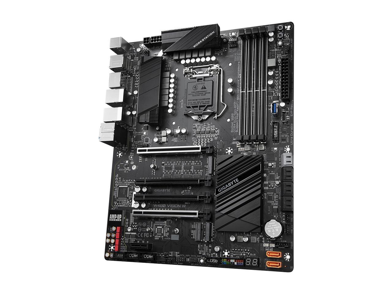 GIGABYTE W480 VISION W LGA 1200 Intel W480 SATA 6Gb/s ATX Intel Motherboard