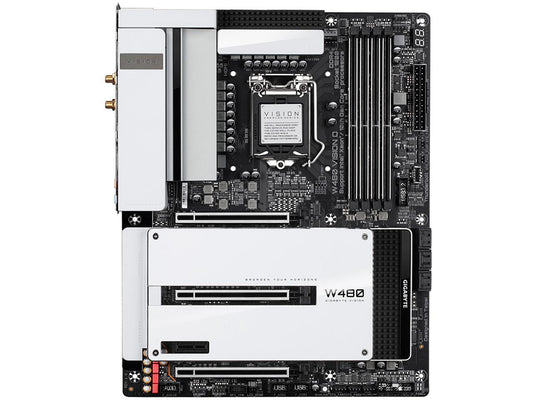 GIGABYTE W480 VISION D LGA 1200 Intel W480 SATA 6Gb/s ATX Intel Motherboard