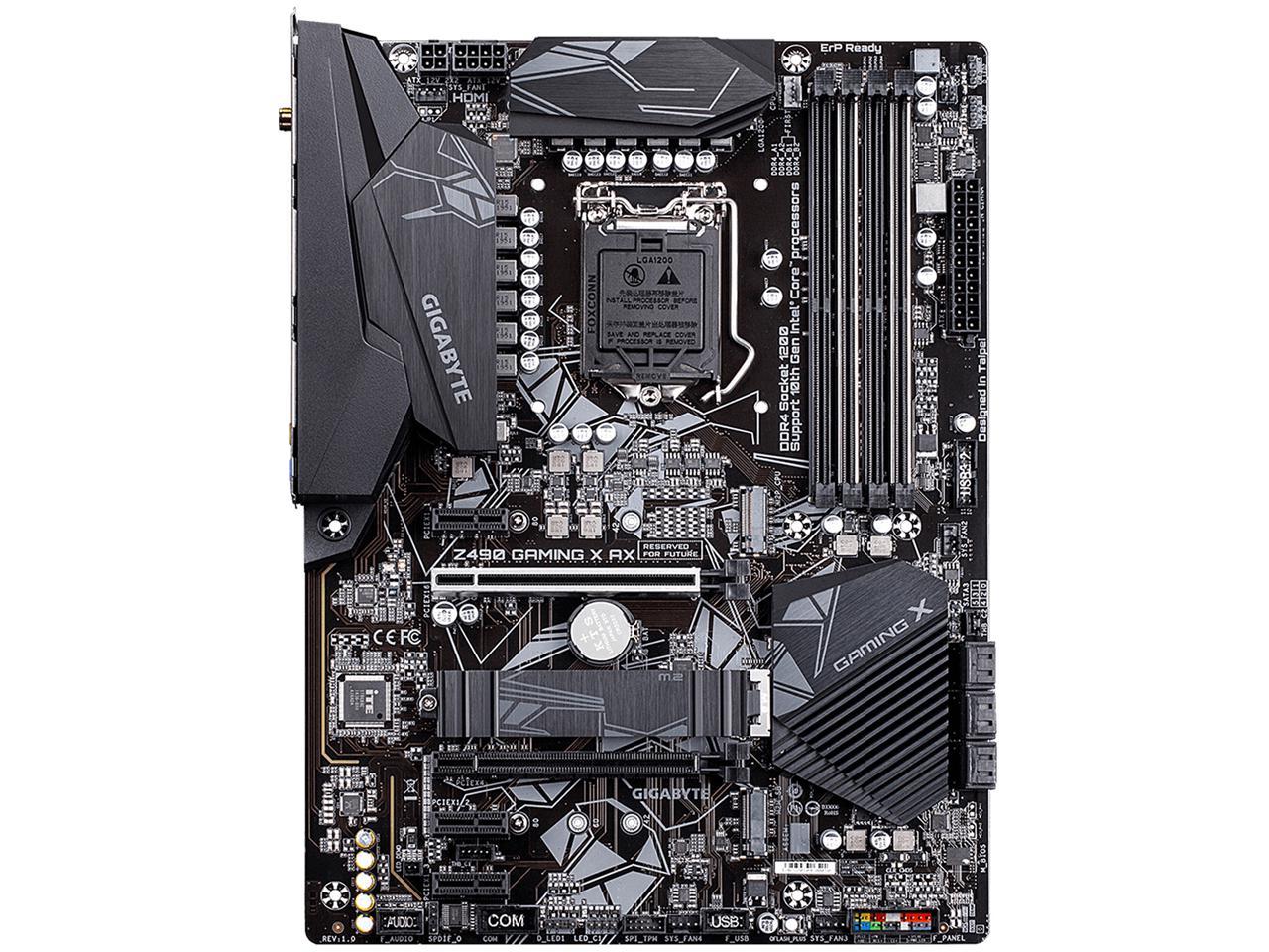 GIGABYTE Z490 GAMING X AX LGA 1200 Intel Z490 SATA 6Gb/s ATX Intel Motherboard