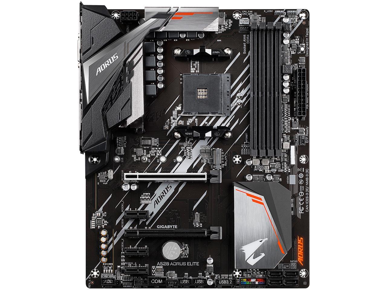 GIGABYTE AORUS A520 AORUS ELITE AM4 AMD A520 SATA 6Gb/s ATX AMD Motherboard