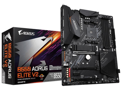 GIGABYTE B550 AORUS ELITE V2 AM4 AMD B550 ATX Motherboard with Dual M.2, SATA 6Gb/s, USB 3.2 Gen 2, 2.5 GbE LAN, PCIe 4.0