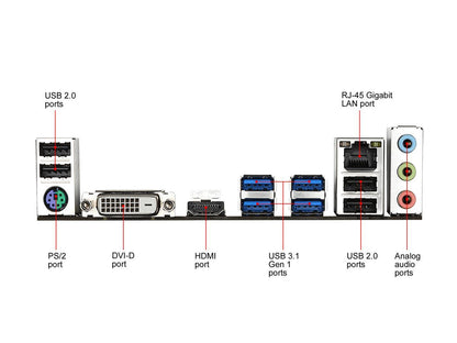 GIGABYTE B450M DS3H V2 AM4 AMD B450 SATA 6Gb/s Micro ATX AMD Motherboard