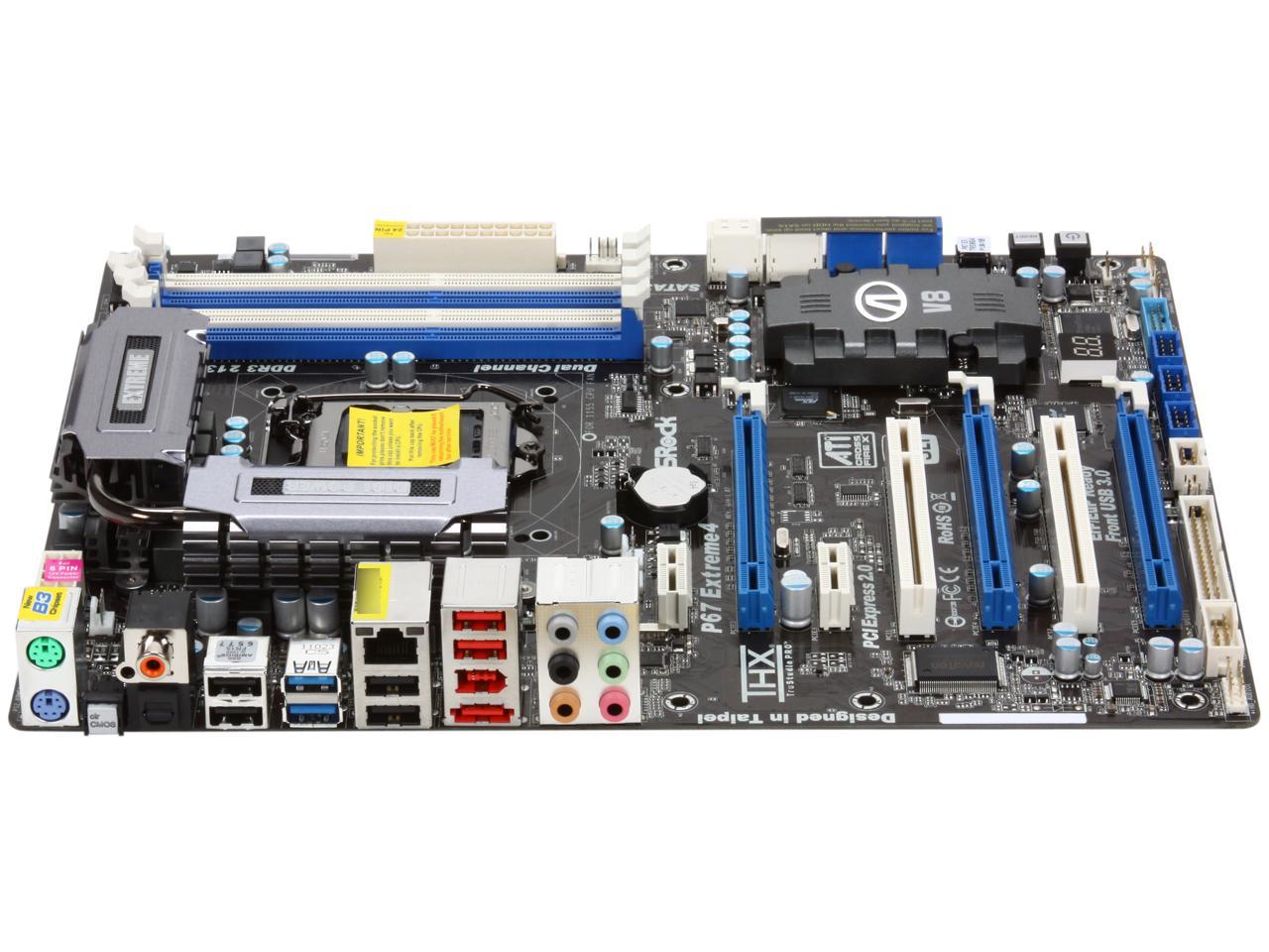 ASRock P67 EXTREME4 (B3) LGA 1155 Intel P67 SATA 6Gb/s USB 3.0 ATX Intel Motherboard