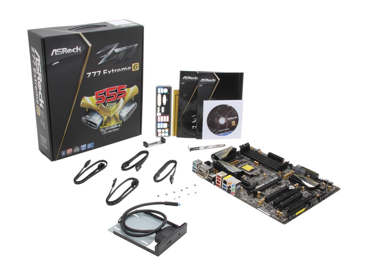 ASRock Z77 Extreme6 LGA 1155 Intel Z77 HDMI SATA 6Gb/s USB 3.0 ATX Intel Motherboard