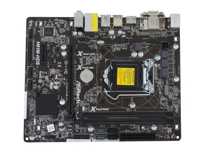 ASRock H81M-HDS LGA 1150 Intel H81 HDMI SATA 6Gb/s USB 3.0 Micro ATX Intel Motherboard
