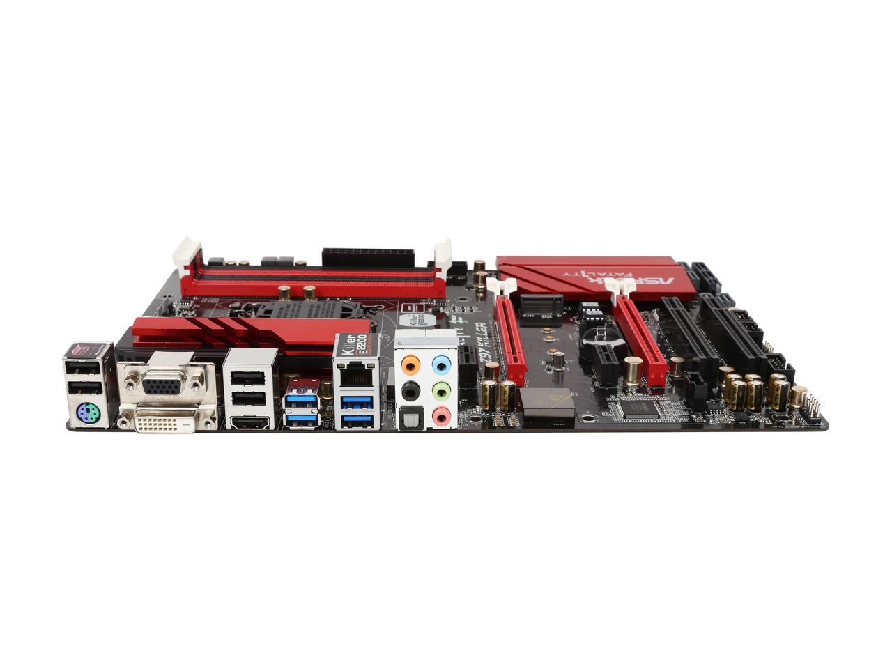 ASRock ASRock Fatal1ty Gaming Fatal1ty Z97 Killer LGA 1150 Intel Z97 HDMI SATA 6Gb/s USB 3.0 ATX Intel Motherboard