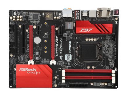 ASRock ASRock Fatal1ty Gaming Fatal1ty Z97 Killer LGA 1150 Intel Z97 HDMI SATA 6Gb/s USB 3.0 ATX Intel Motherboard