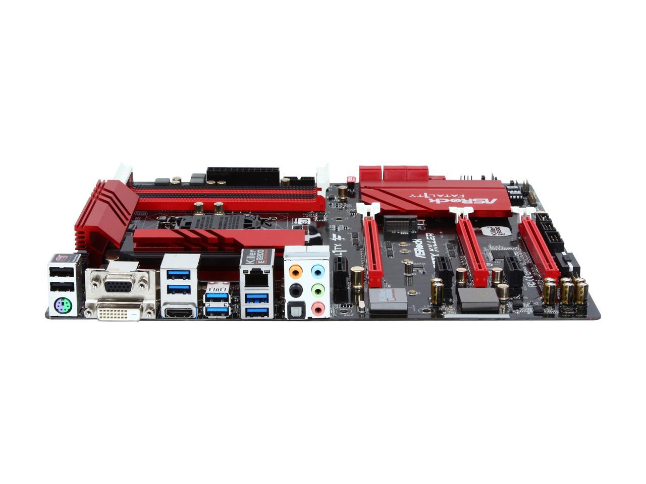 ASRock ASRock Fatal1ty Gaming Fatal1ty Z97X Killer LGA 1150 Intel Z97 HDMI SATA 6Gb/s USB 3.0 ATX Intel Motherboard