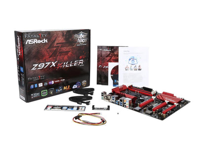ASRock ASRock Fatal1ty Gaming Fatal1ty Z97X Killer LGA 1150 Intel Z97 HDMI SATA 6Gb/s USB 3.0 ATX Intel Motherboard