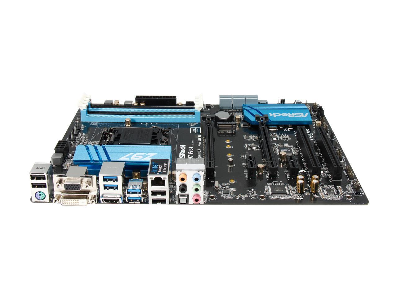 ASRock Z97 Pro4 LGA 1150 Intel Z97 HDMI SATA 6Gb/s USB 3.0 ATX Intel Motherboard